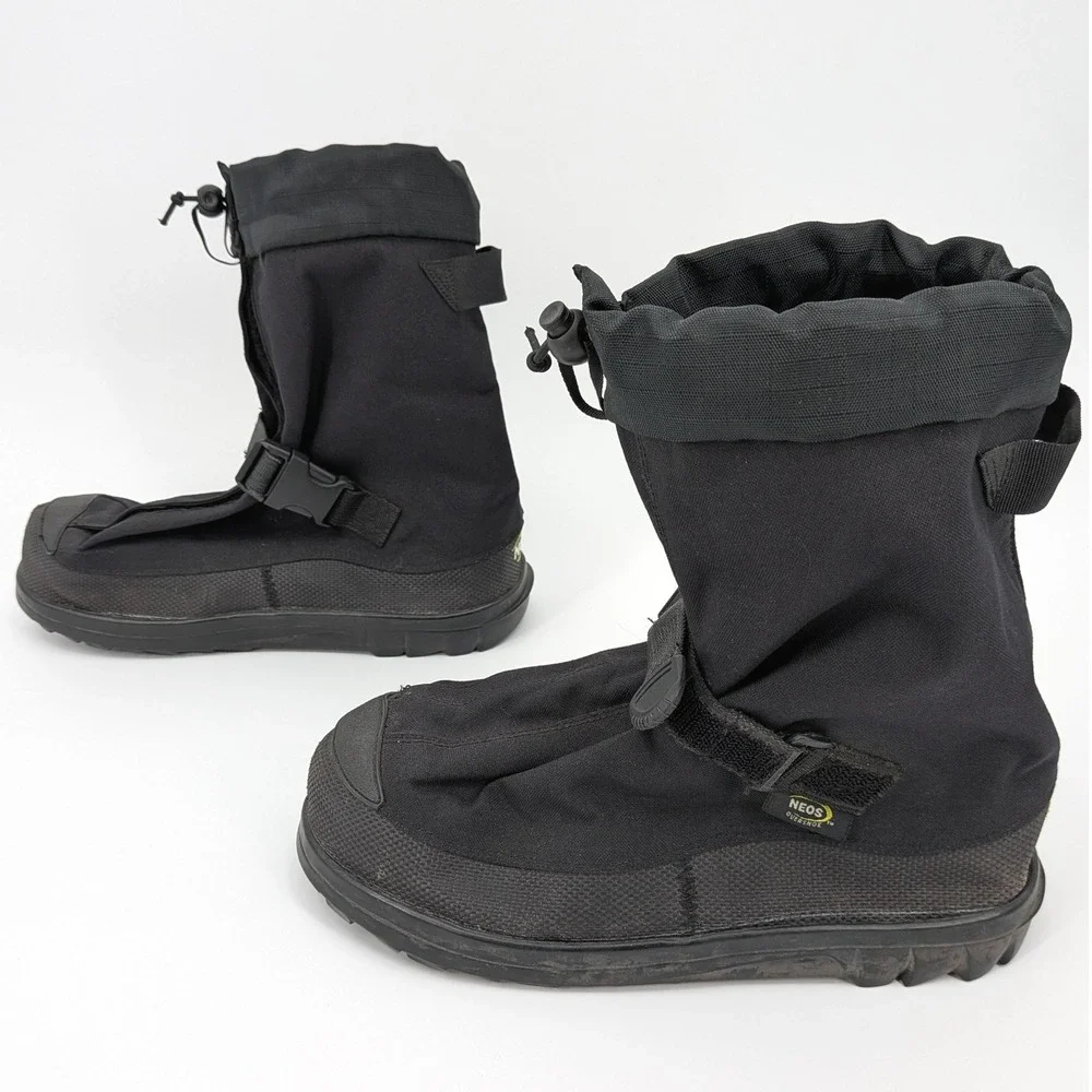 NEOS Voyager Mid Waterproof Winter Overshoes Vibram Soles Black Size M